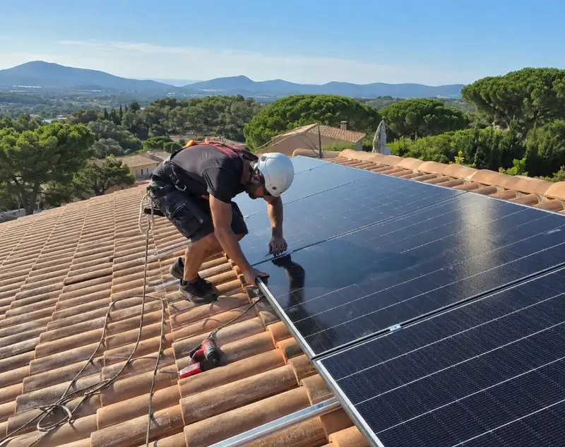 Installateur panneaux solaires Nans-les-Pins — pose photovoltaïque sur toiture