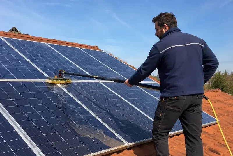 Nettoyage et entretien de panneaux solaires à Nans-les-Pins